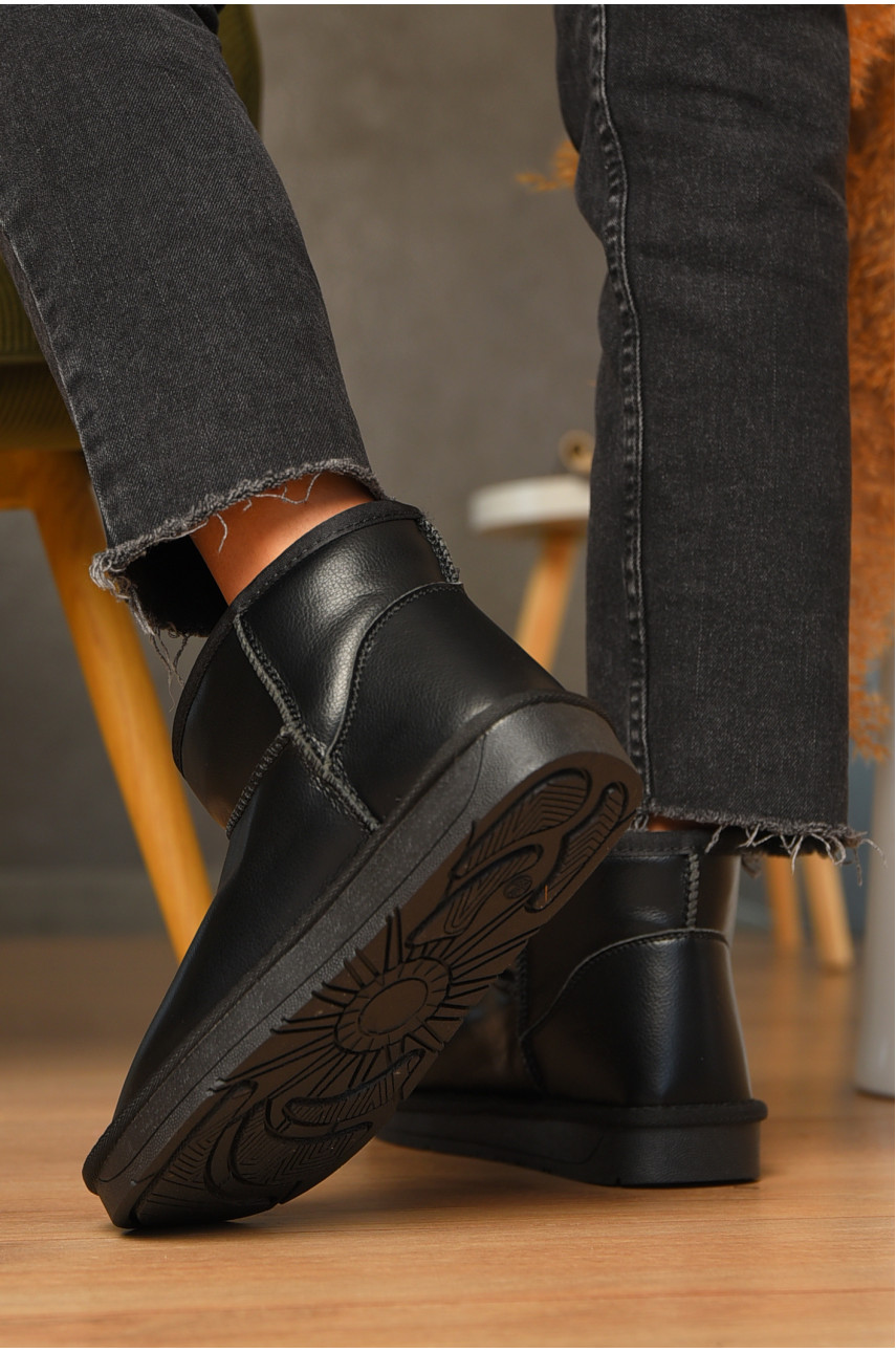 Уггі жіночі на хутрі чорного кольору 5854-7 207038