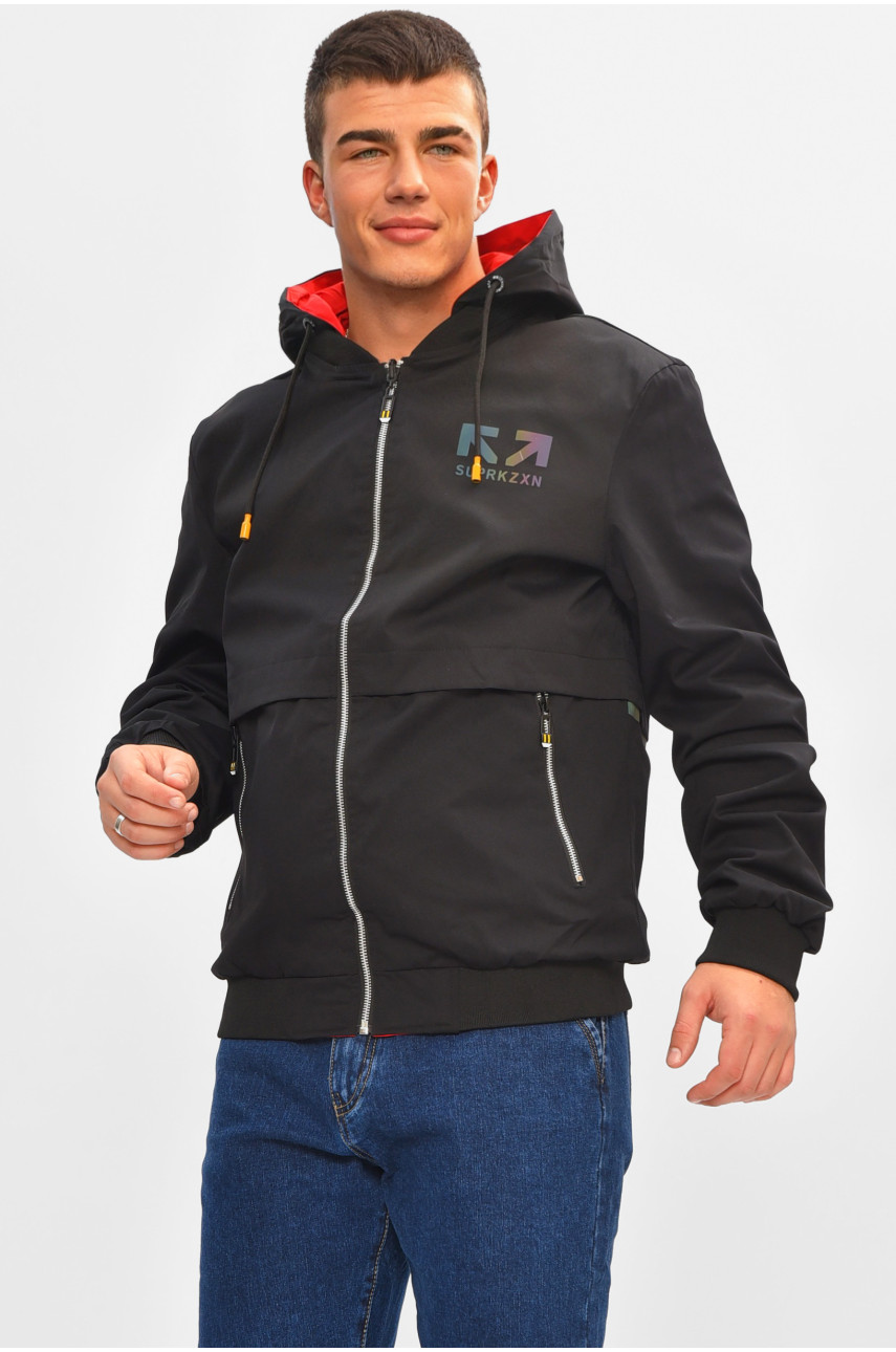 Куртка мужская демисезонная двухсторонняя чорно-красного цвета BL-21007 207050 Куртка мужская демисезонная двухсторонняя чорно-красного цвета BL-21007 207050