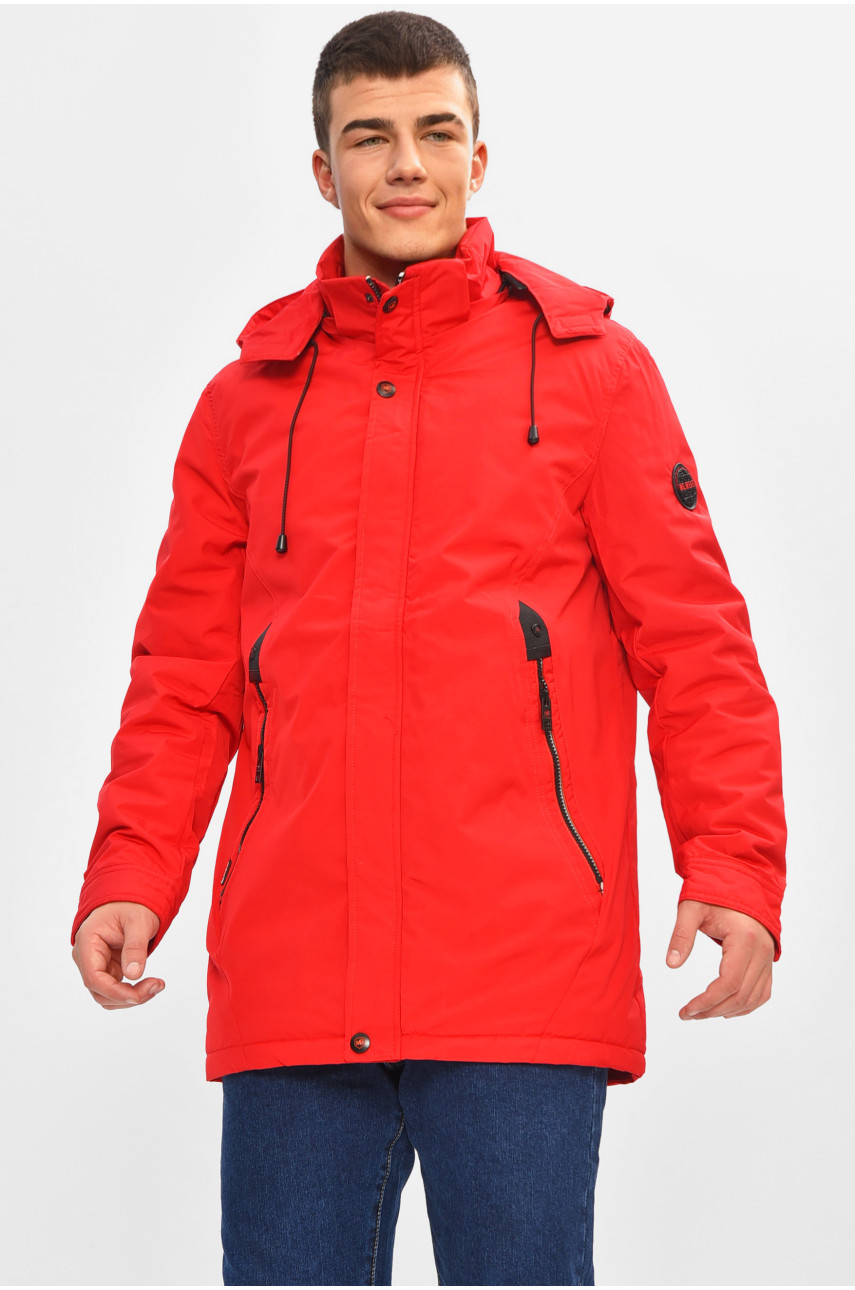 Куртка мужская демисезонная красного цвета L-0221AL 207052