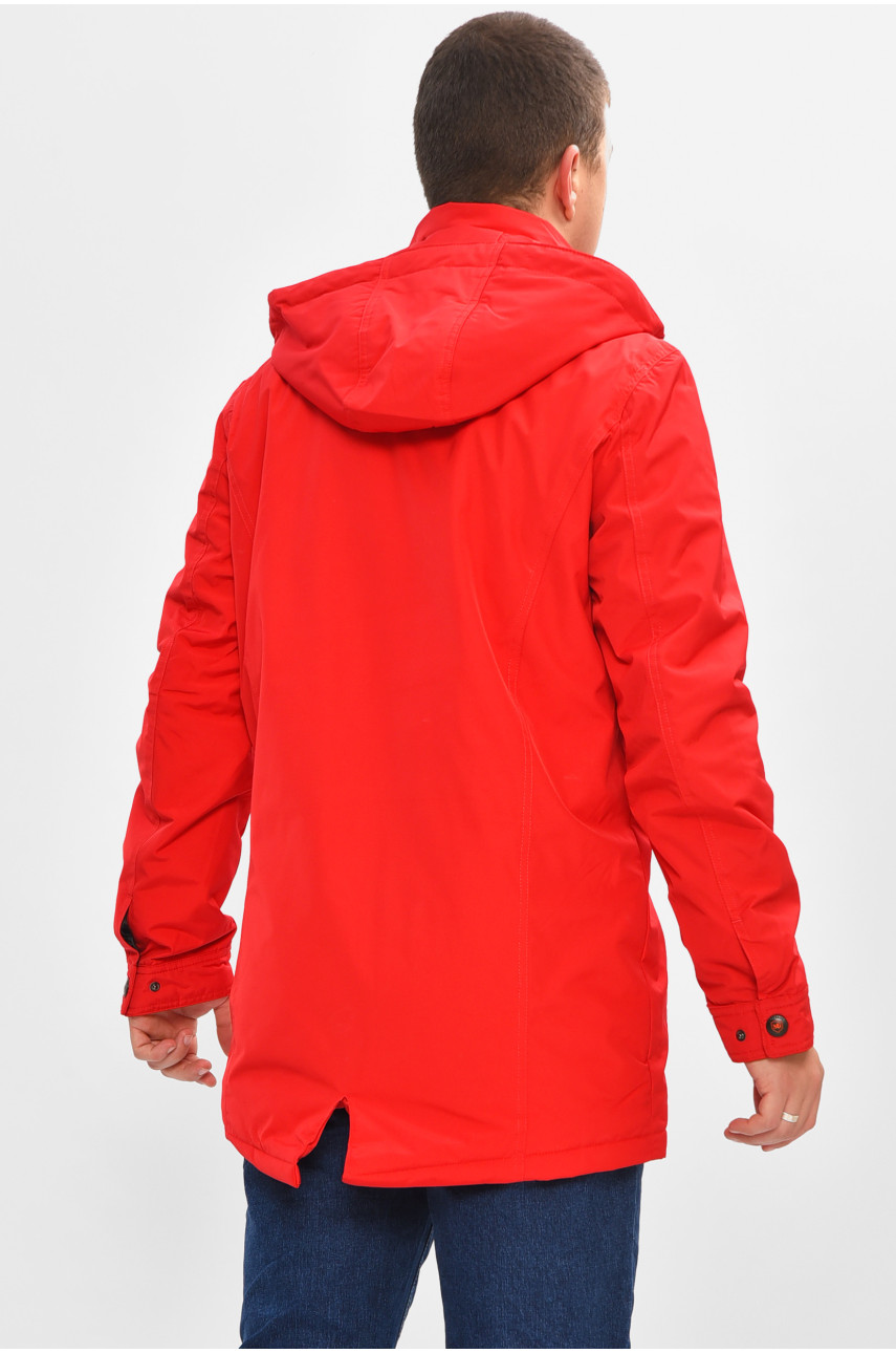 Куртка мужская демисезонная красного цвета L-0221AL 207052