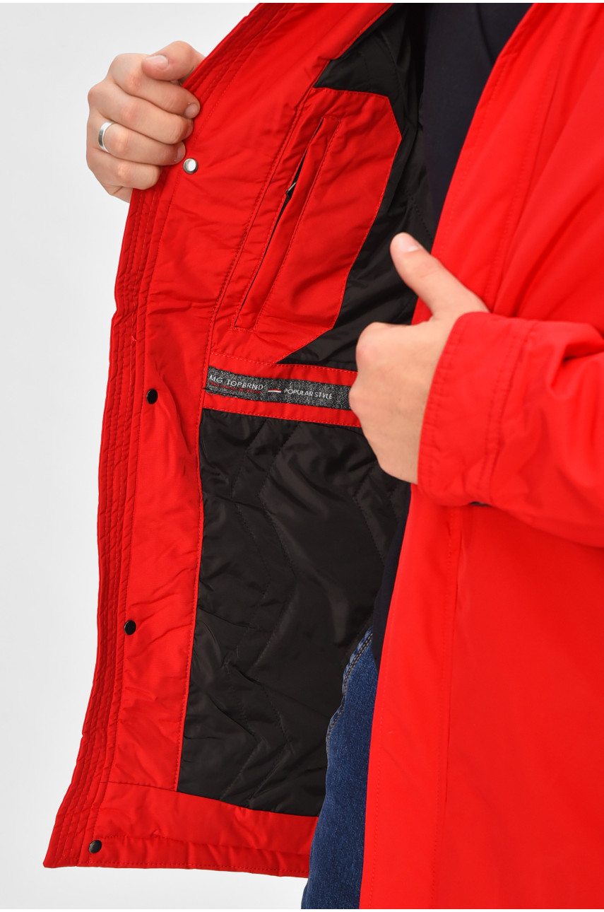 Куртка мужская демисезонная красного цвета L-0221AL 207052