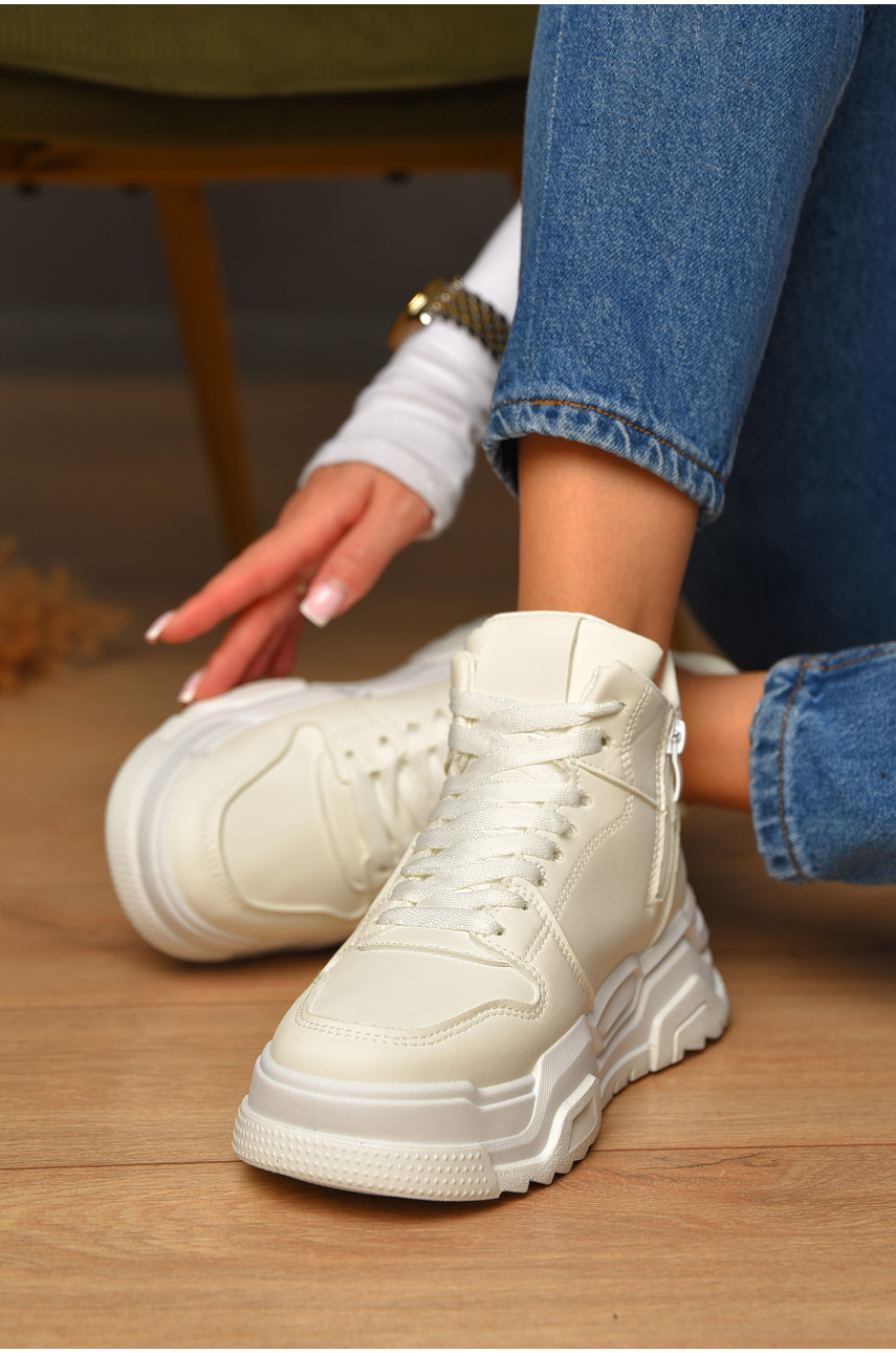 Кросівки зимові жіночі білого кольору К912-2 207060