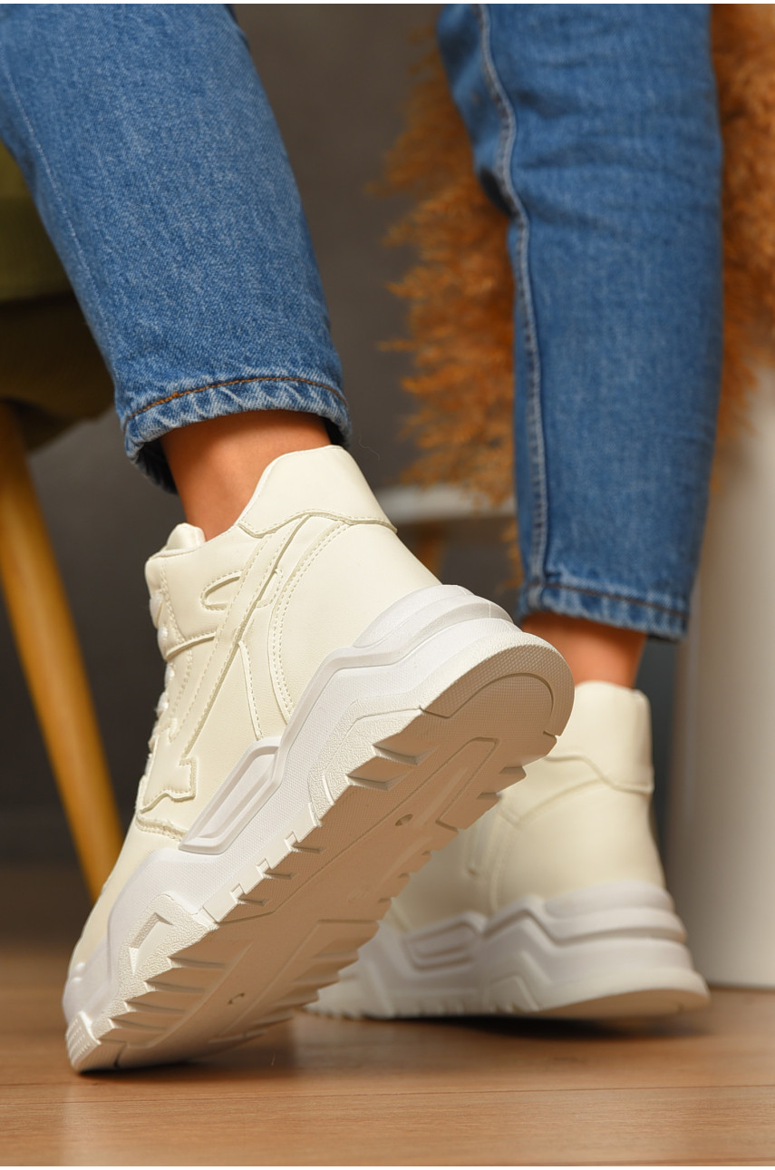 Кросівки зимові жіночі білого кольору К912-2 207060