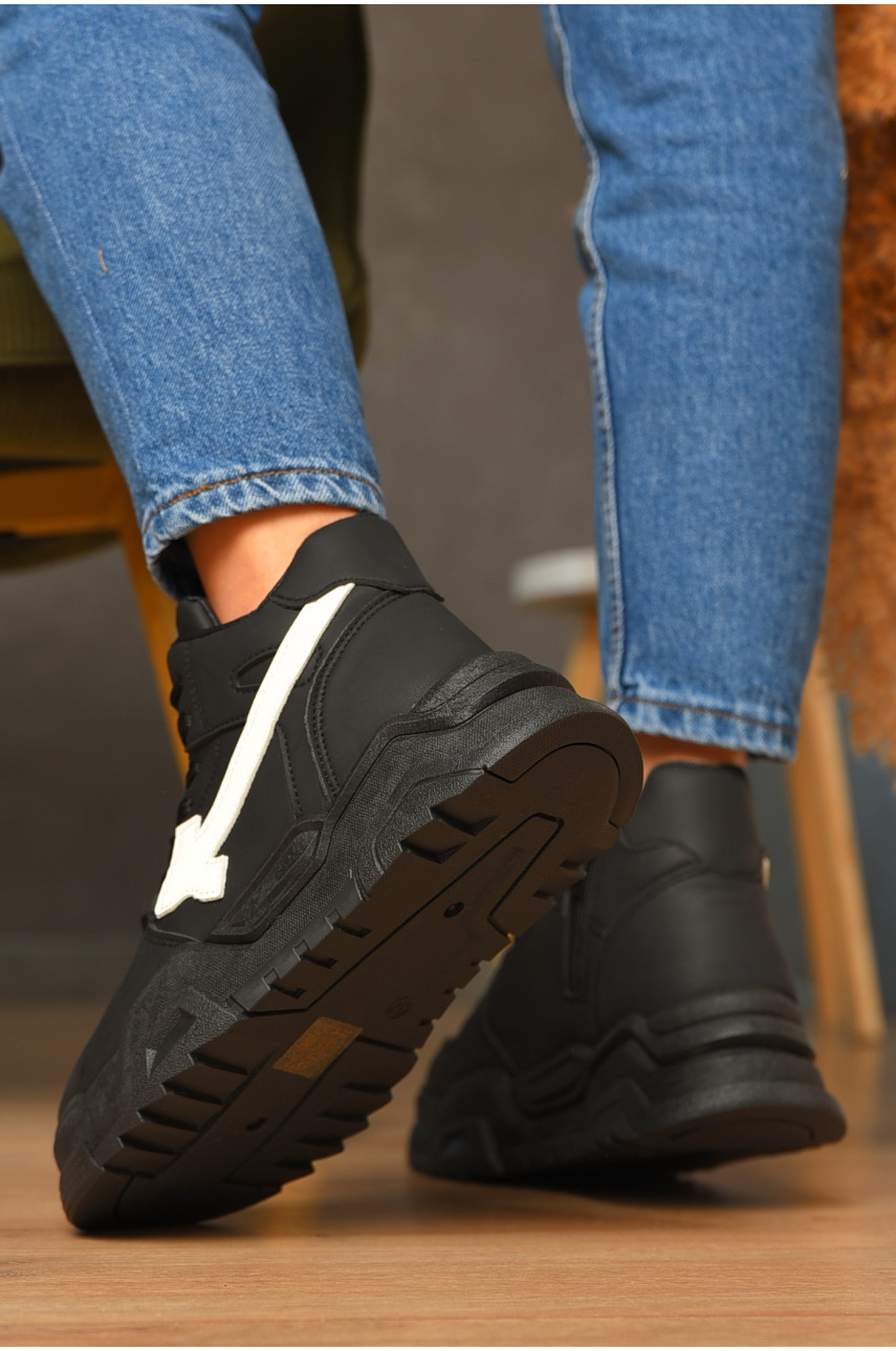 Кросівки зимові жіночі чорного кольору К912 207063