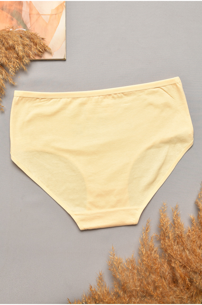 Трусы женские полубатальные бежевого цвета 4233 207064