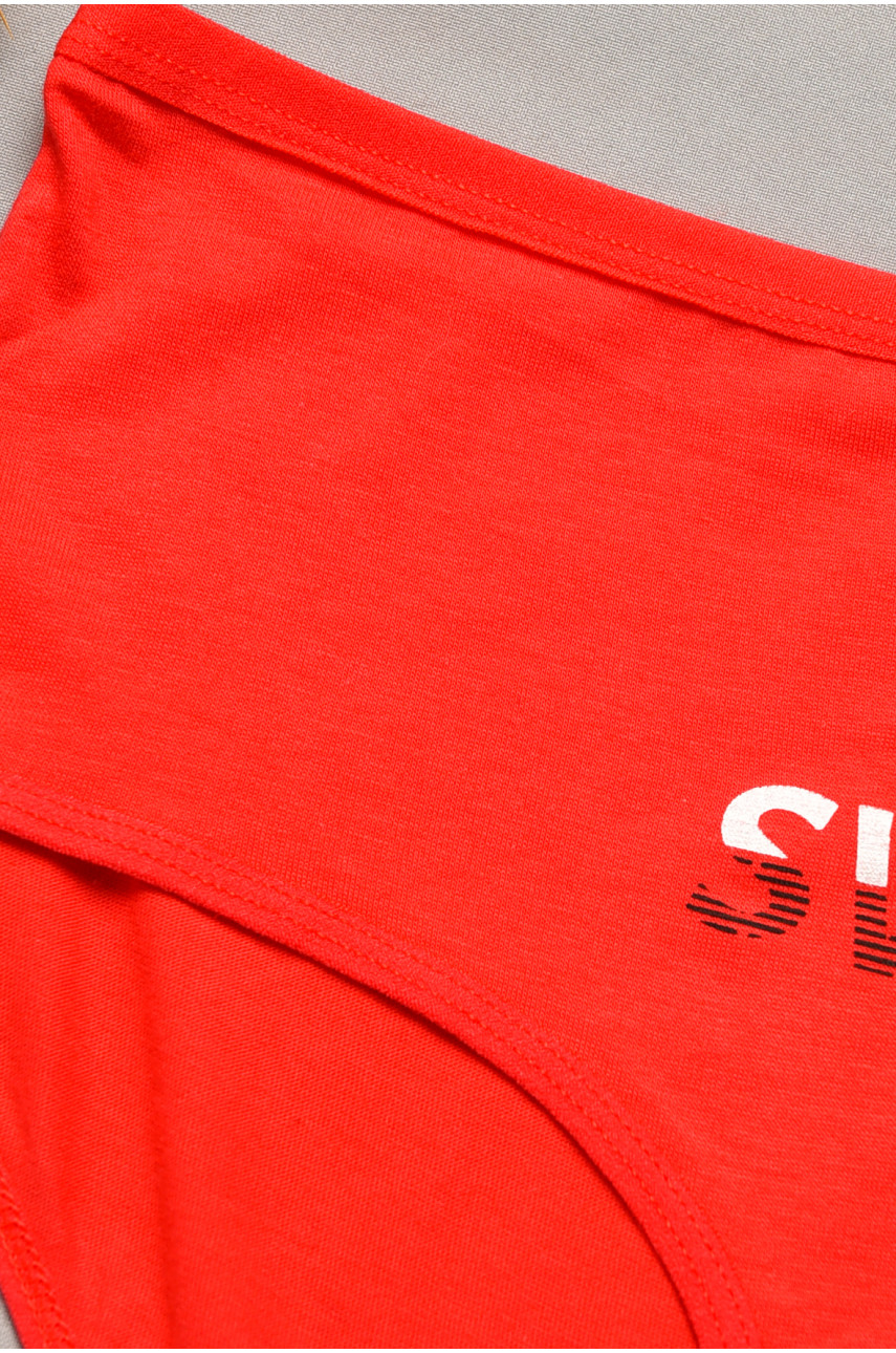 Трусы женские полубатальные красного цвета 4233 207066