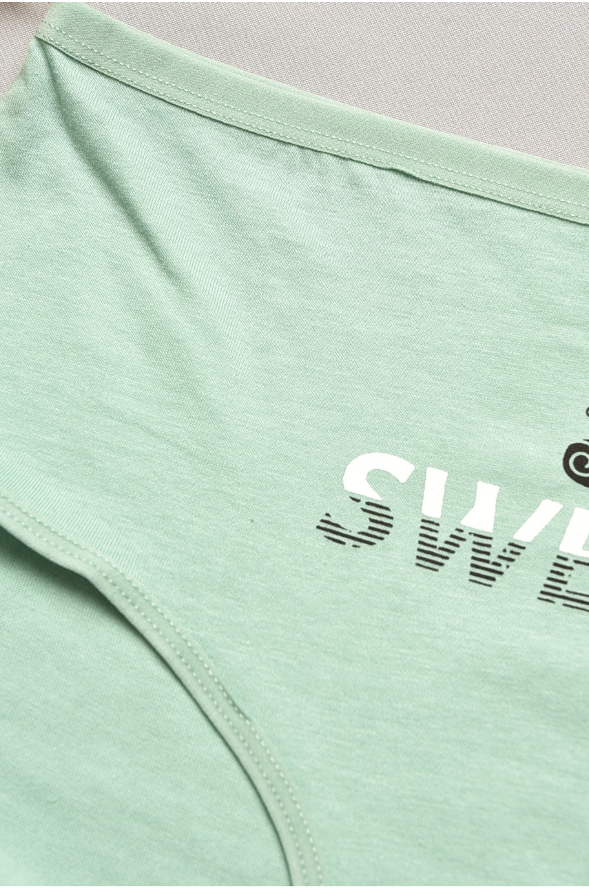 Труси жіночі напівбатальні м'ятного кольору 4233 207067