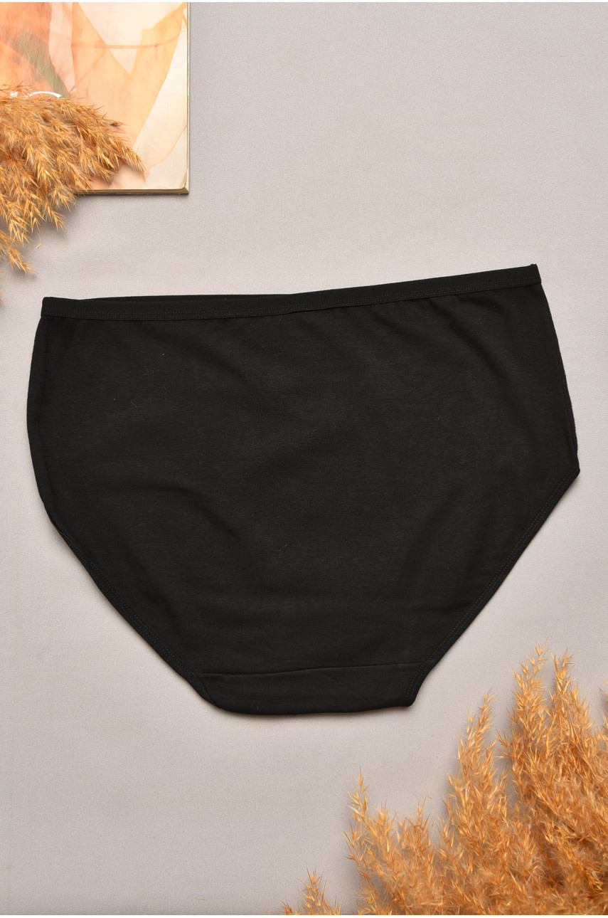 Трусы женские полубатальные черного цвета 4233 207071