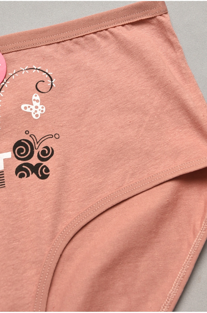 Трусы женские полубатальные темно-розового цвета 4233 207072