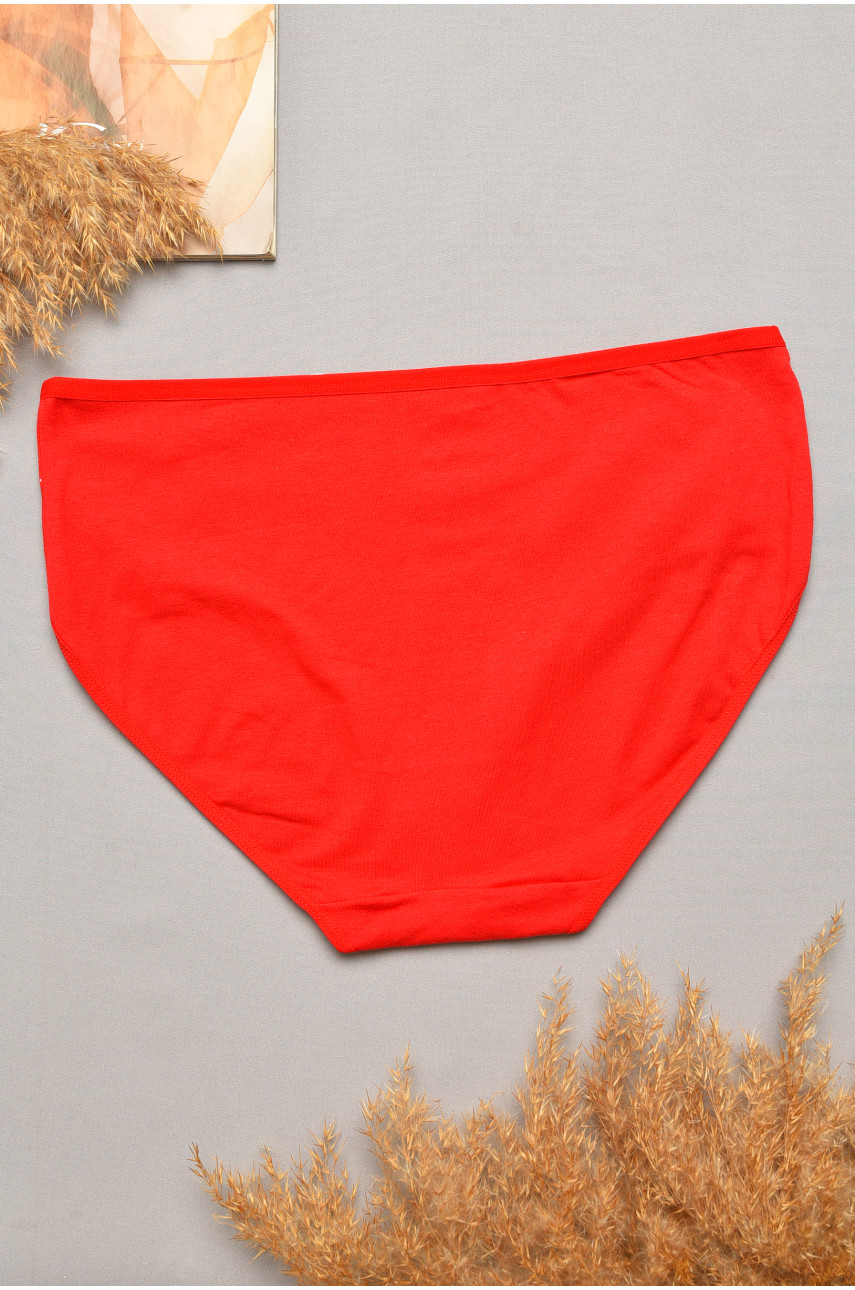 Трусы женские полубатальные красного цвета 3279 207075