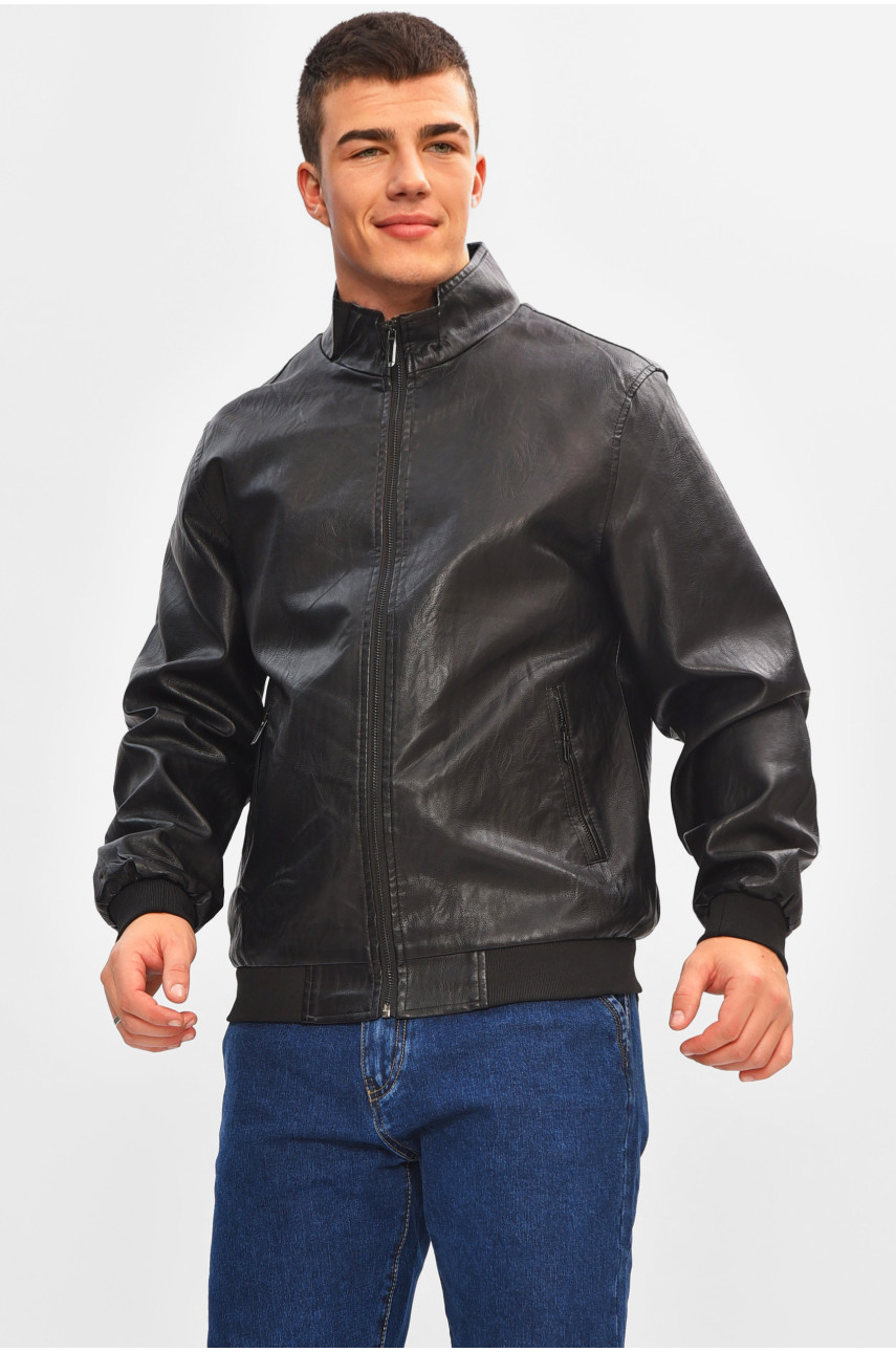 Куртка мужская демисезонная єкокажа черного цвета 718 207080