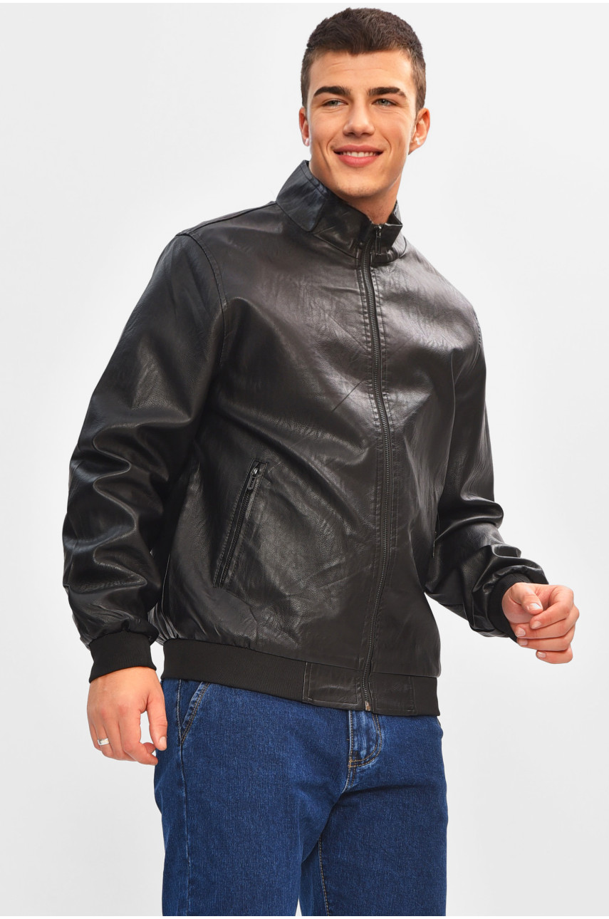 Куртка мужская демисезонная єкокажа черного цвета 718 207080