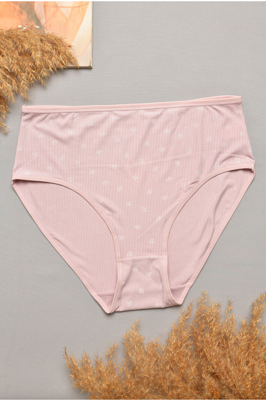 Трусы женские полубатальные пудрового цвета 4238 207083