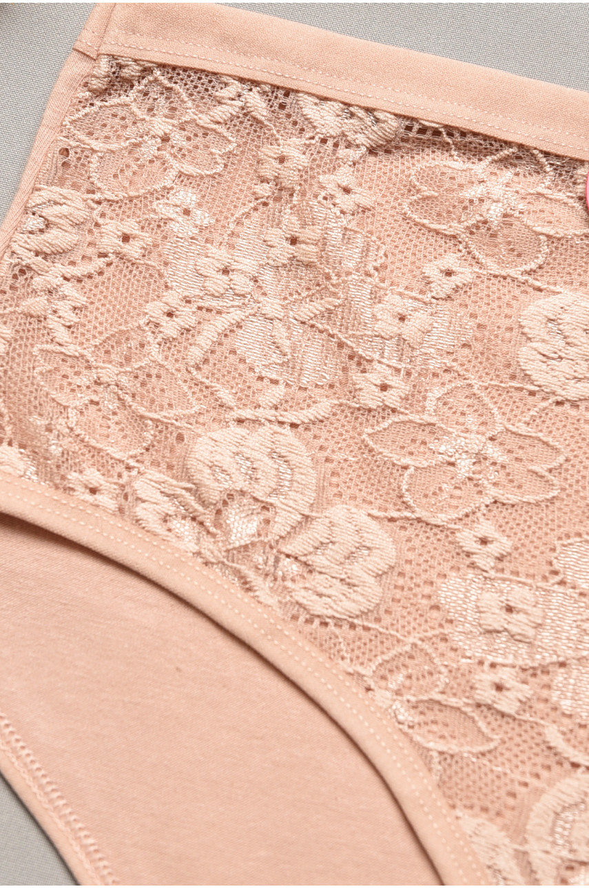 Трусы женские полубатальные пудрового цвета 3909 207090