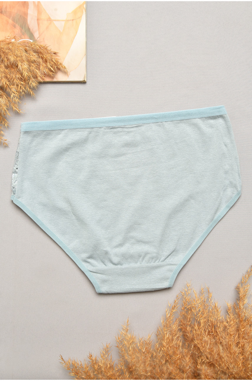 Трусы женские полубатальные мятного цвета 3909 207094