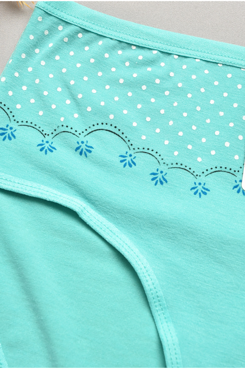 Труси жіночі напівбатальні м'ятного кольору 4432 207102