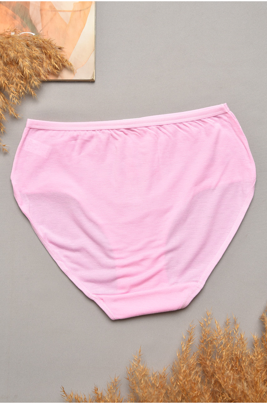 Трусы женские полубатальные розового цвета 4432 207103