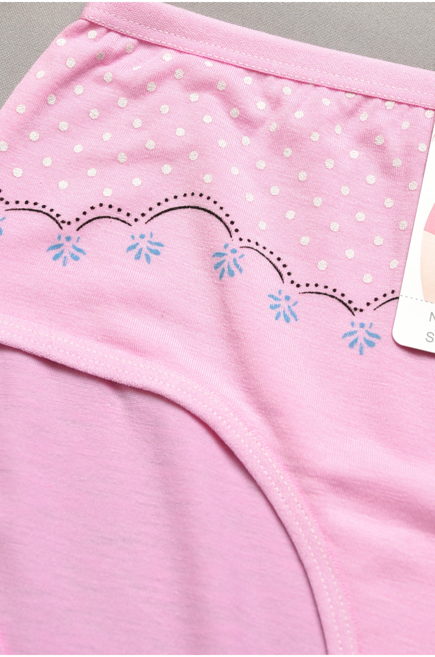 Труси жіночі напівбатальні рожевого кольору 4432 207103