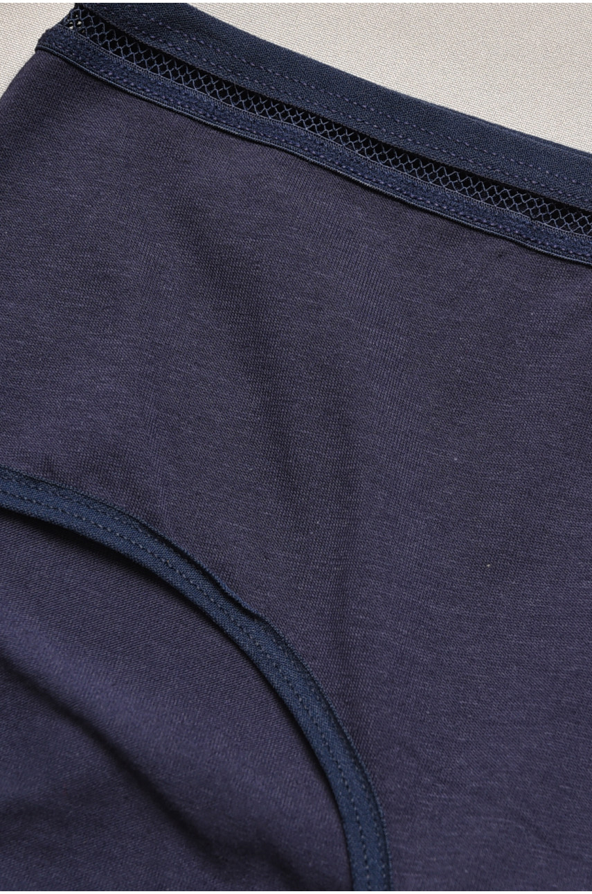 Трусы женские полубатальные темно-синего цвета 3636 207105