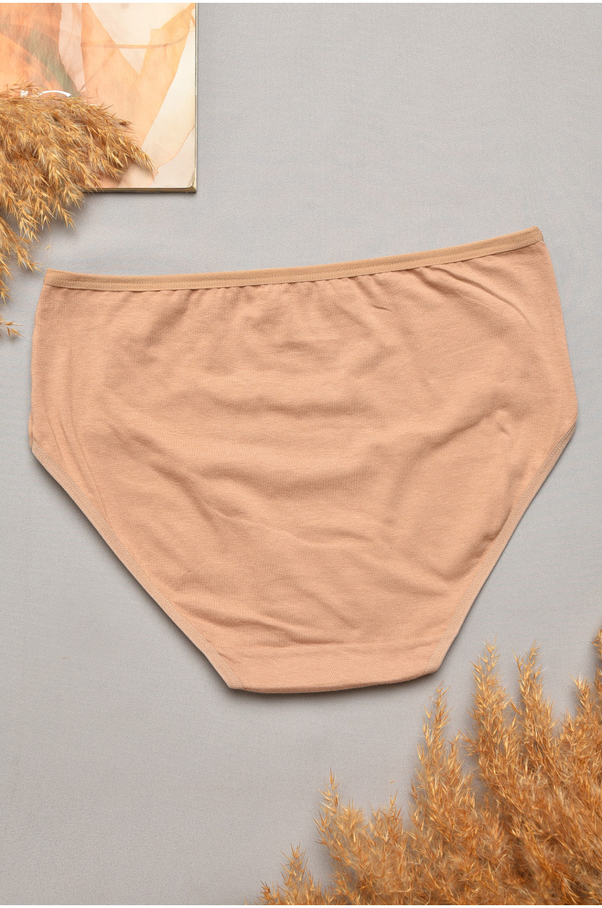 Трусы женские полубатальные темно-бежевого цвета 3636 207110
