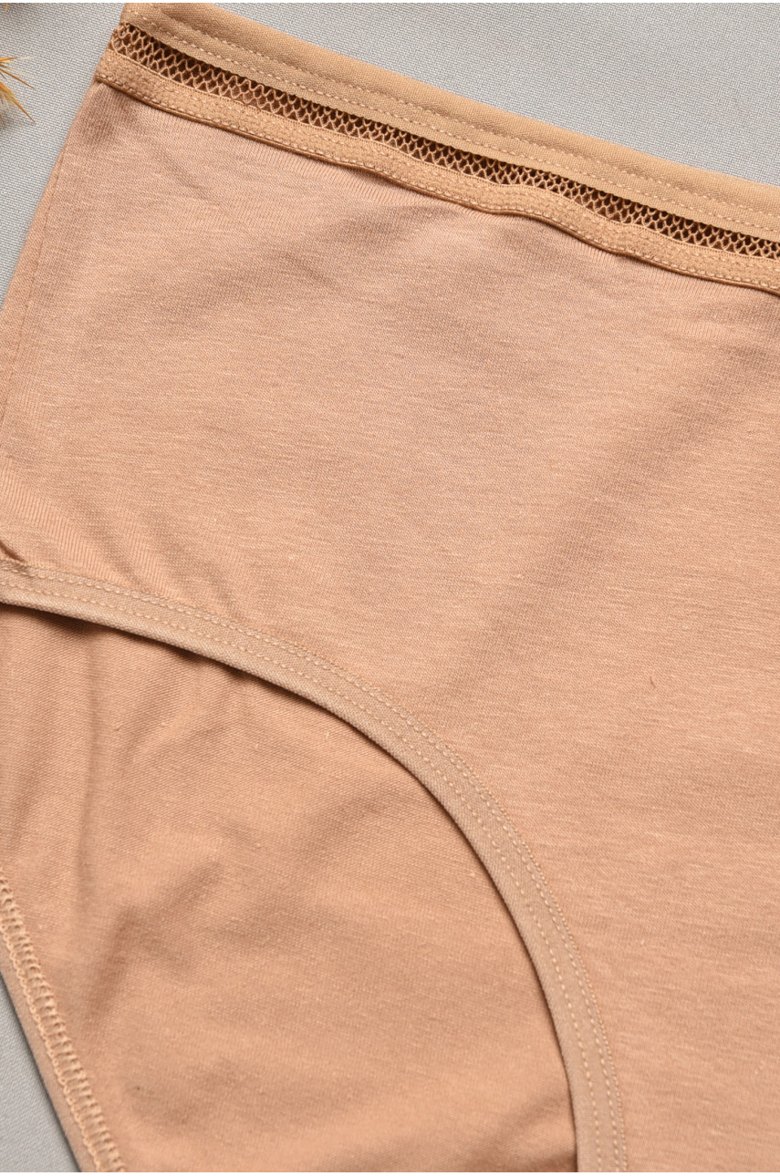 Труси жіночі напівбатальні темно-бежевого кольору 3636 207110