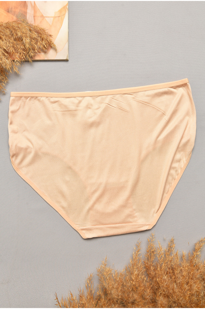 Трусы женские полубатальные бежевого цвета 3163 207113
