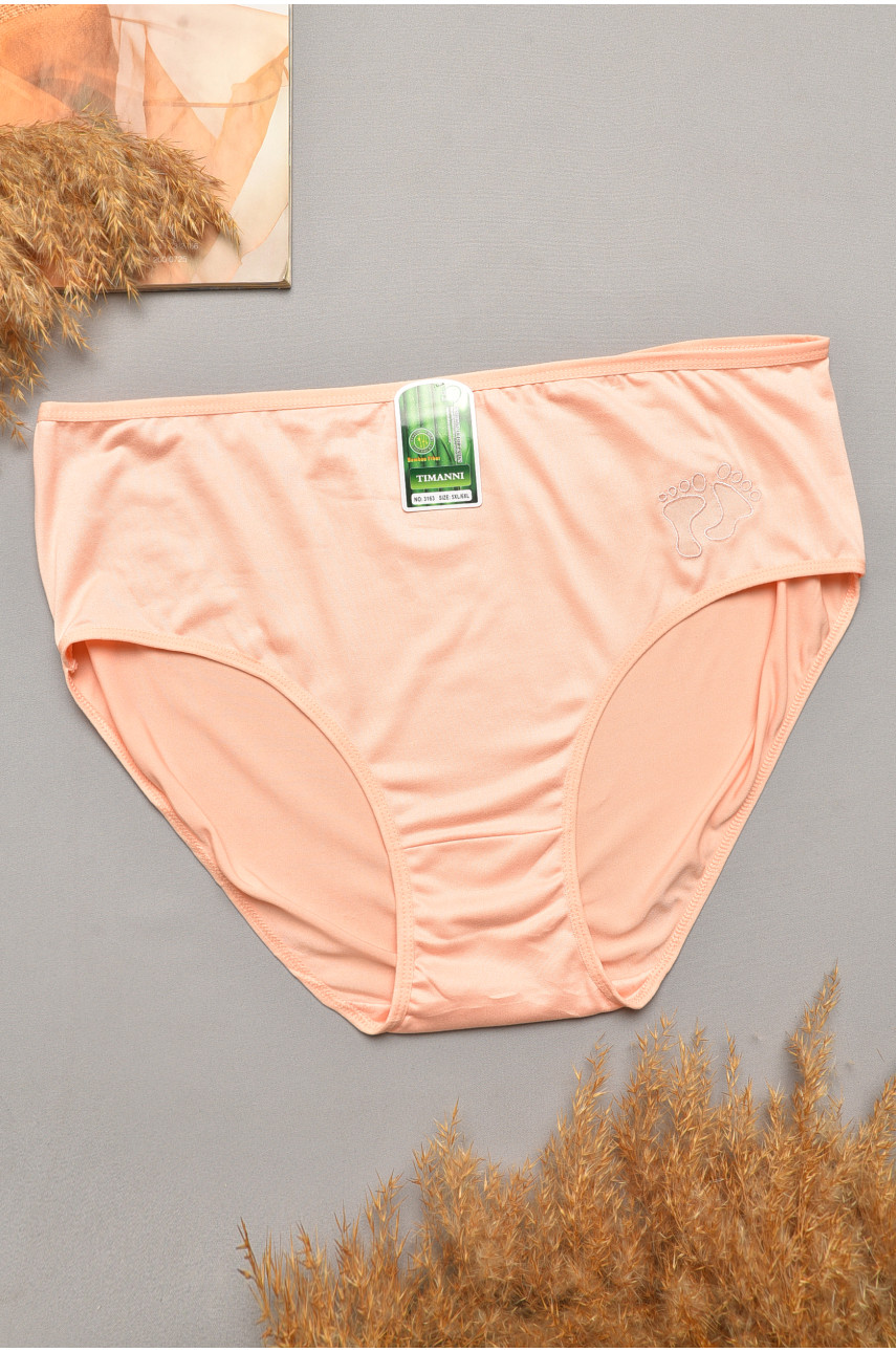 Трусы женские полубатальные персикового цвета 3163 207116