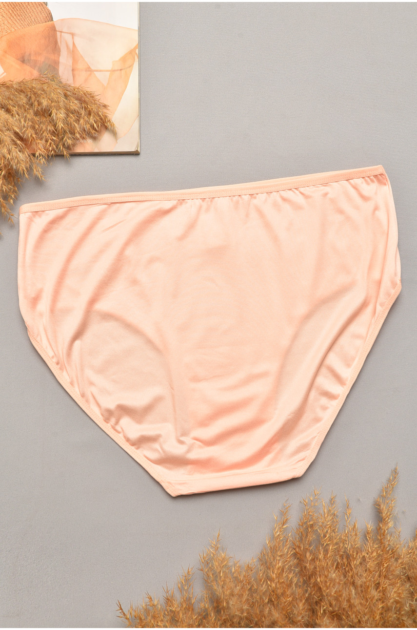 Трусы женские полубатальные персикового цвета 3163 207116