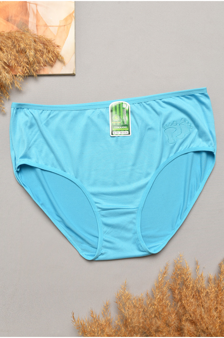Трусы женские полубатальные голубого цвета 3163 207120