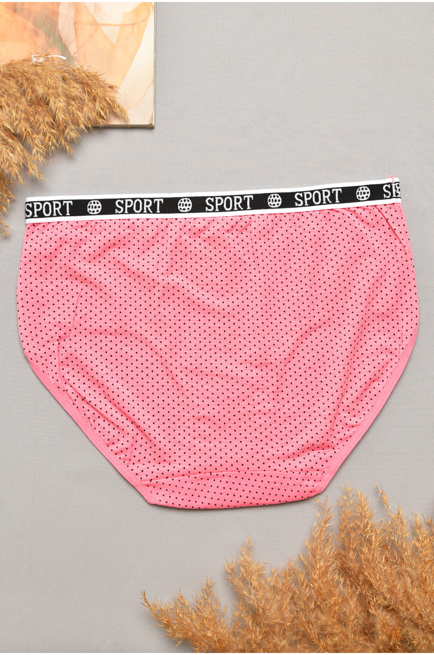 Трусы женские полубатальные розового цвета 9003 207123