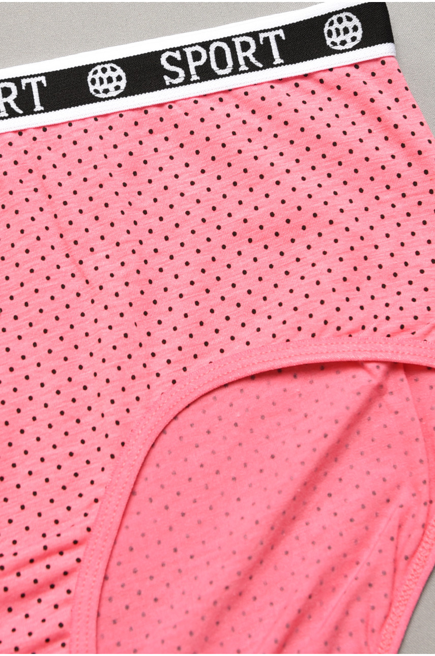 Труси жіночі напівбатальні рожевого кольору 9003 207123