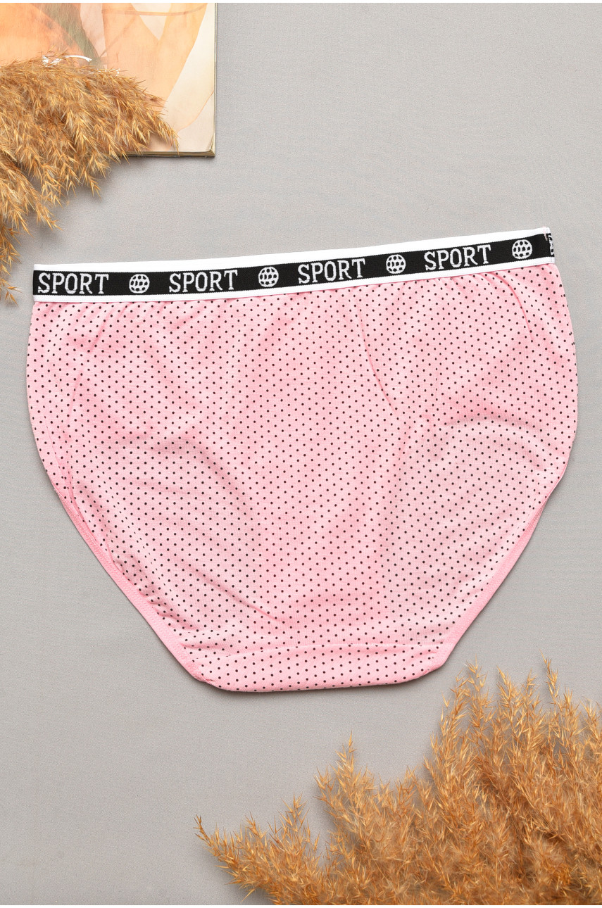 Трусы женские полубатальные розового цвета 9003 207128