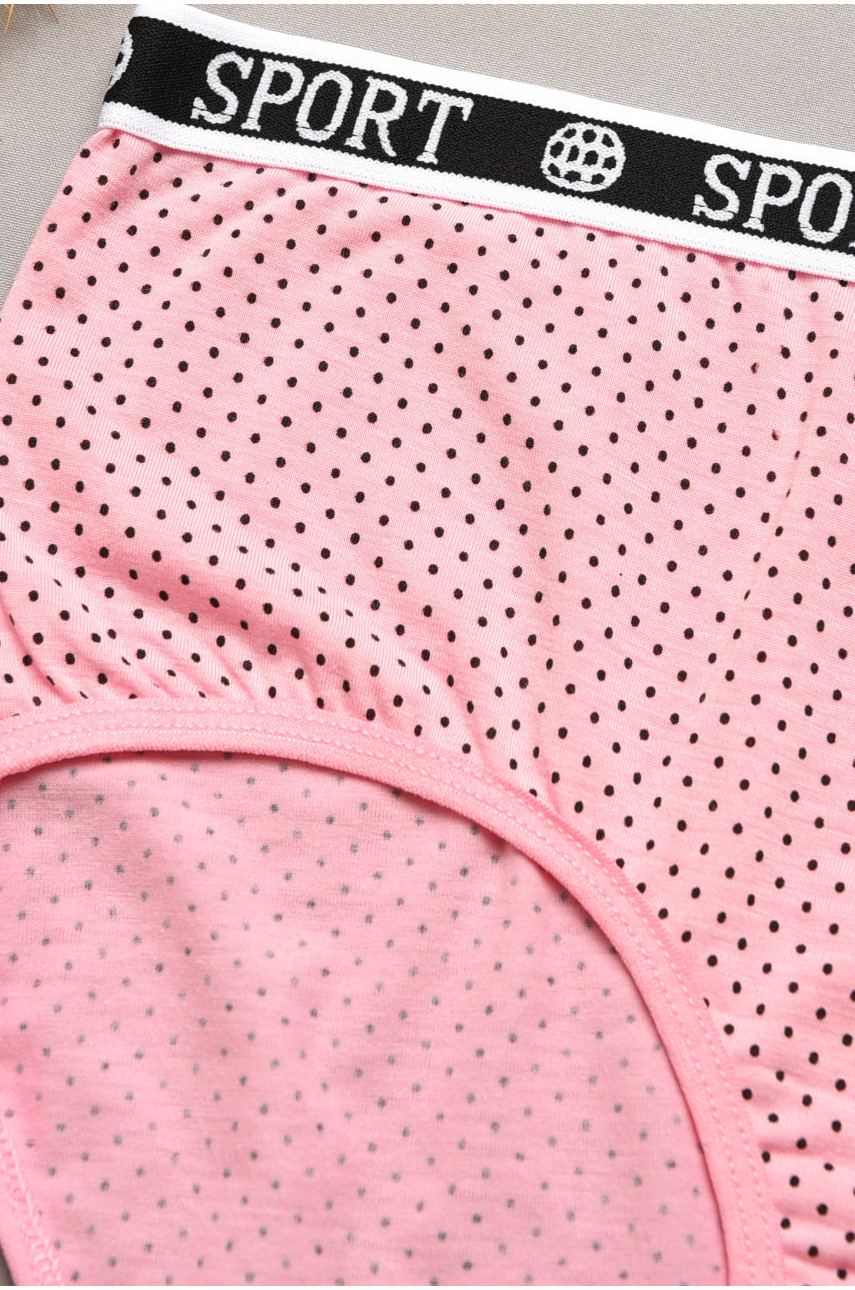 Трусы женские полубатальные розового цвета 9003 207128