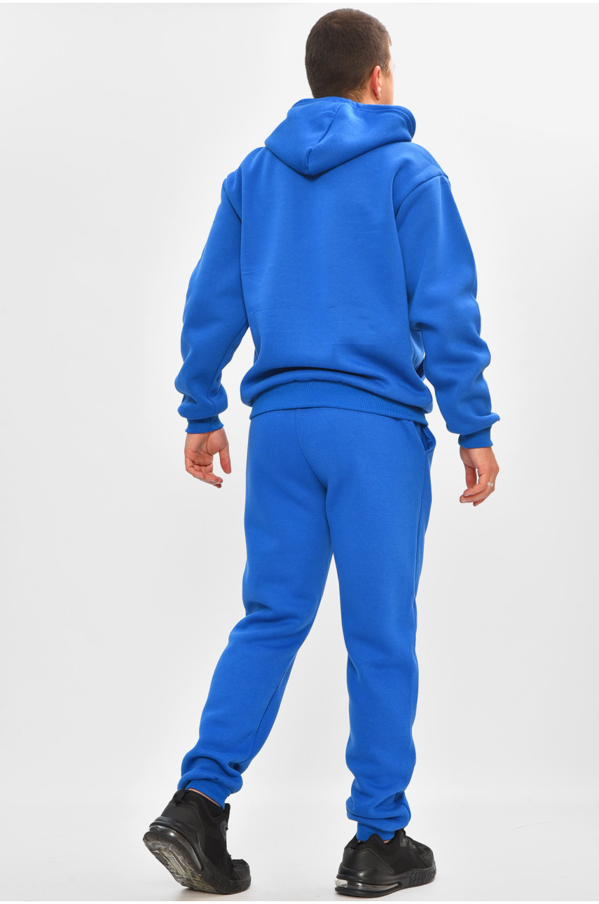 Спортивний костюм чоловічий на флісі синього кольору 9162 207162