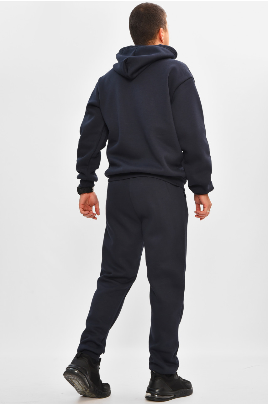 Спортивний костюм чоловічий на флісі темно-синього кольору 9162 207163