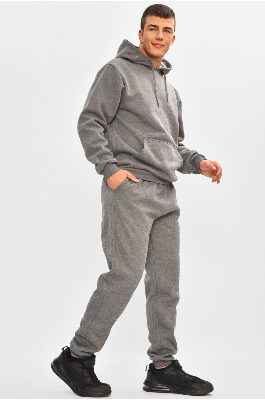 Спортивний костюм чоловічий на флісі сірого кольору 9162 207164