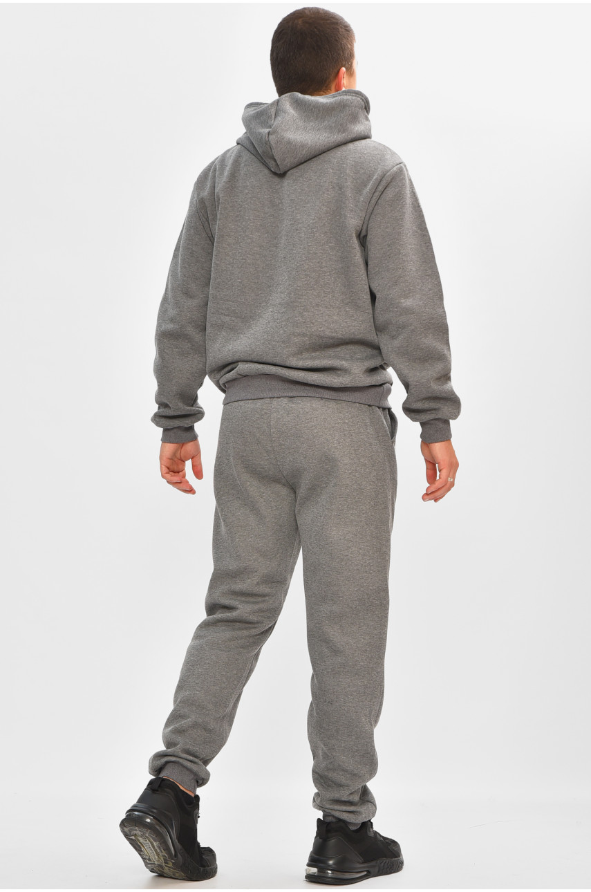 Спортивний костюм чоловічий на флісі сірого кольору 9162 207164