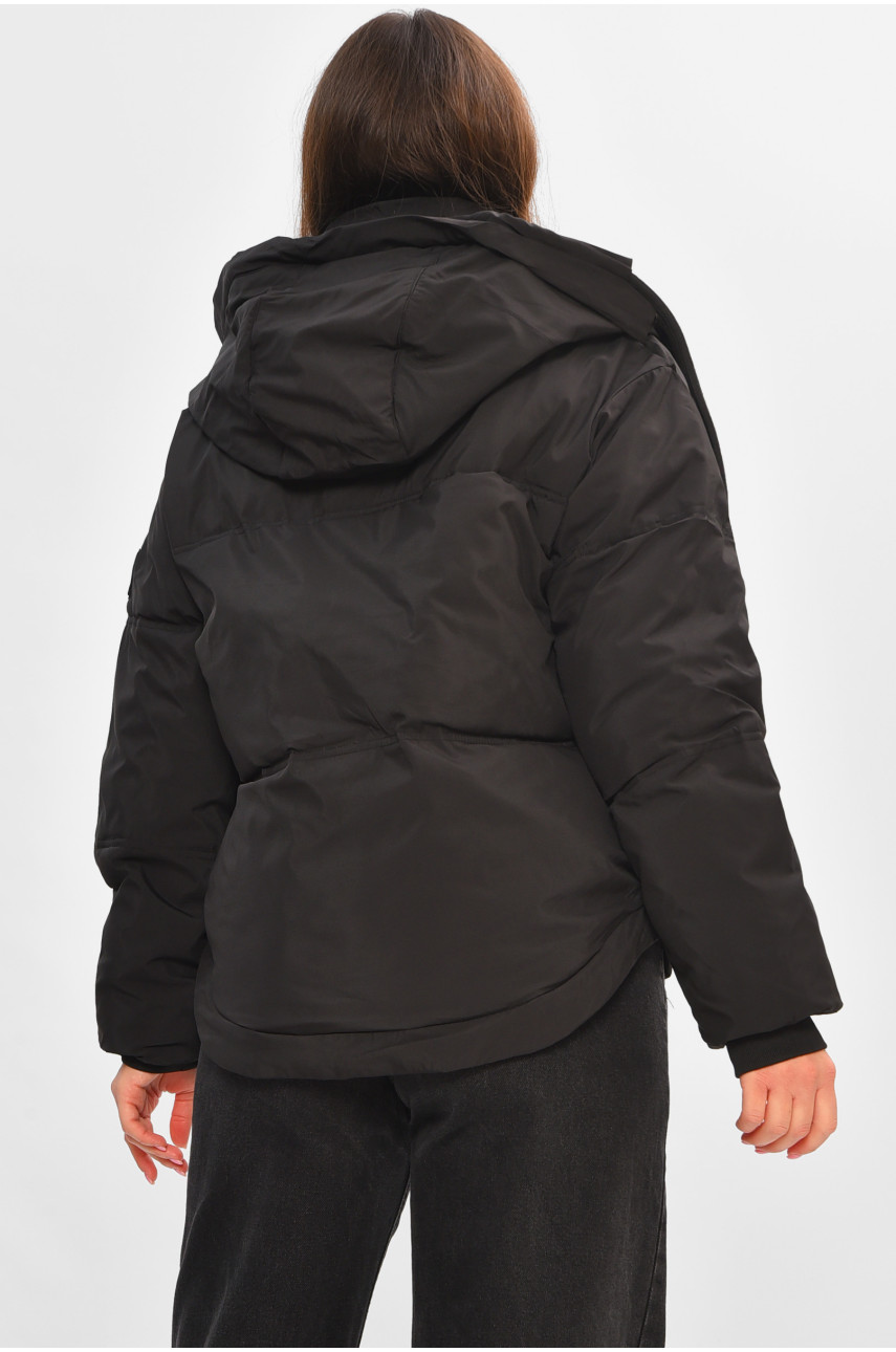 Куртка жіноча демісезонна чорного кольору 983 207169