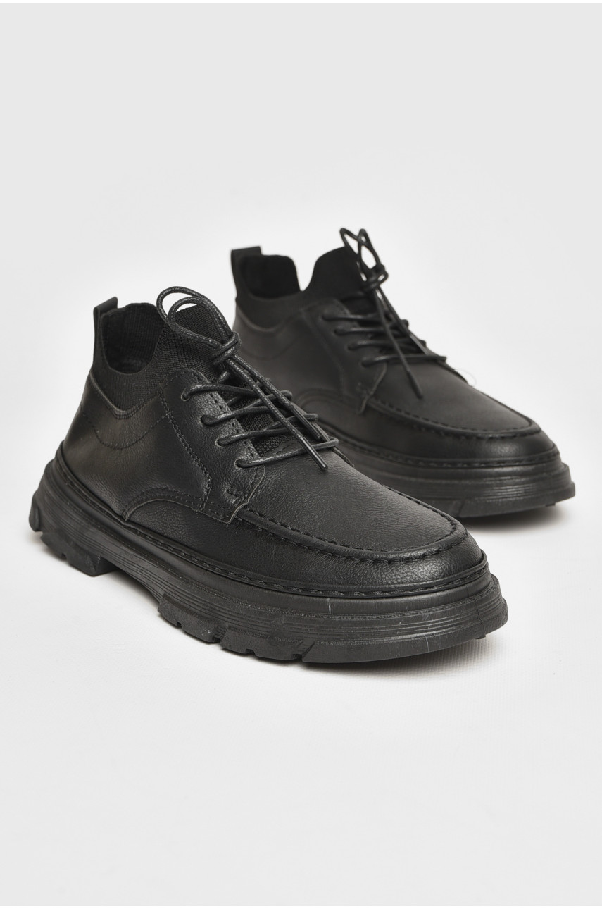 Туфли мужские черного цвета Т17а 207184