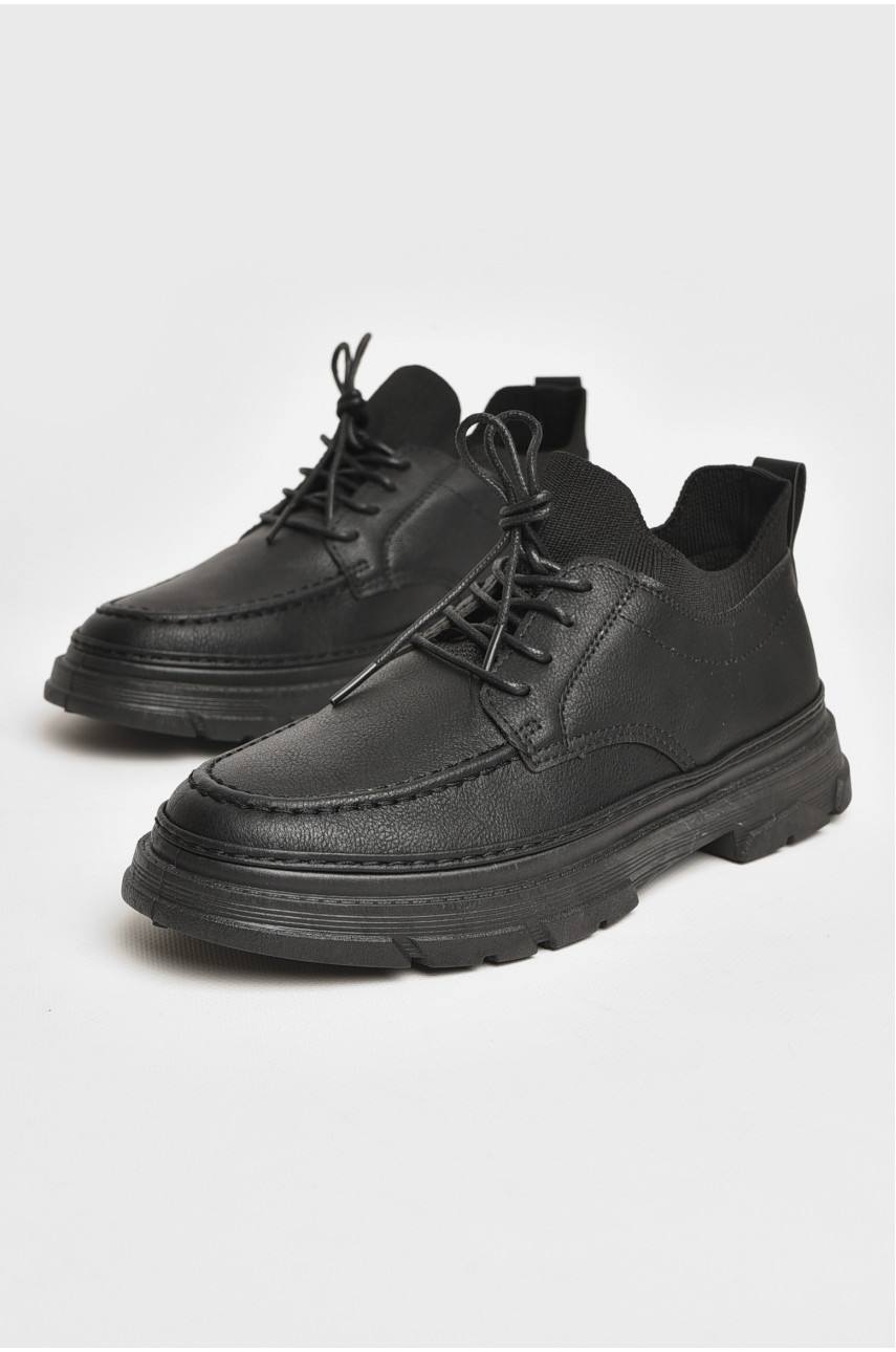Туфли мужские черного цвета Т17а 207184