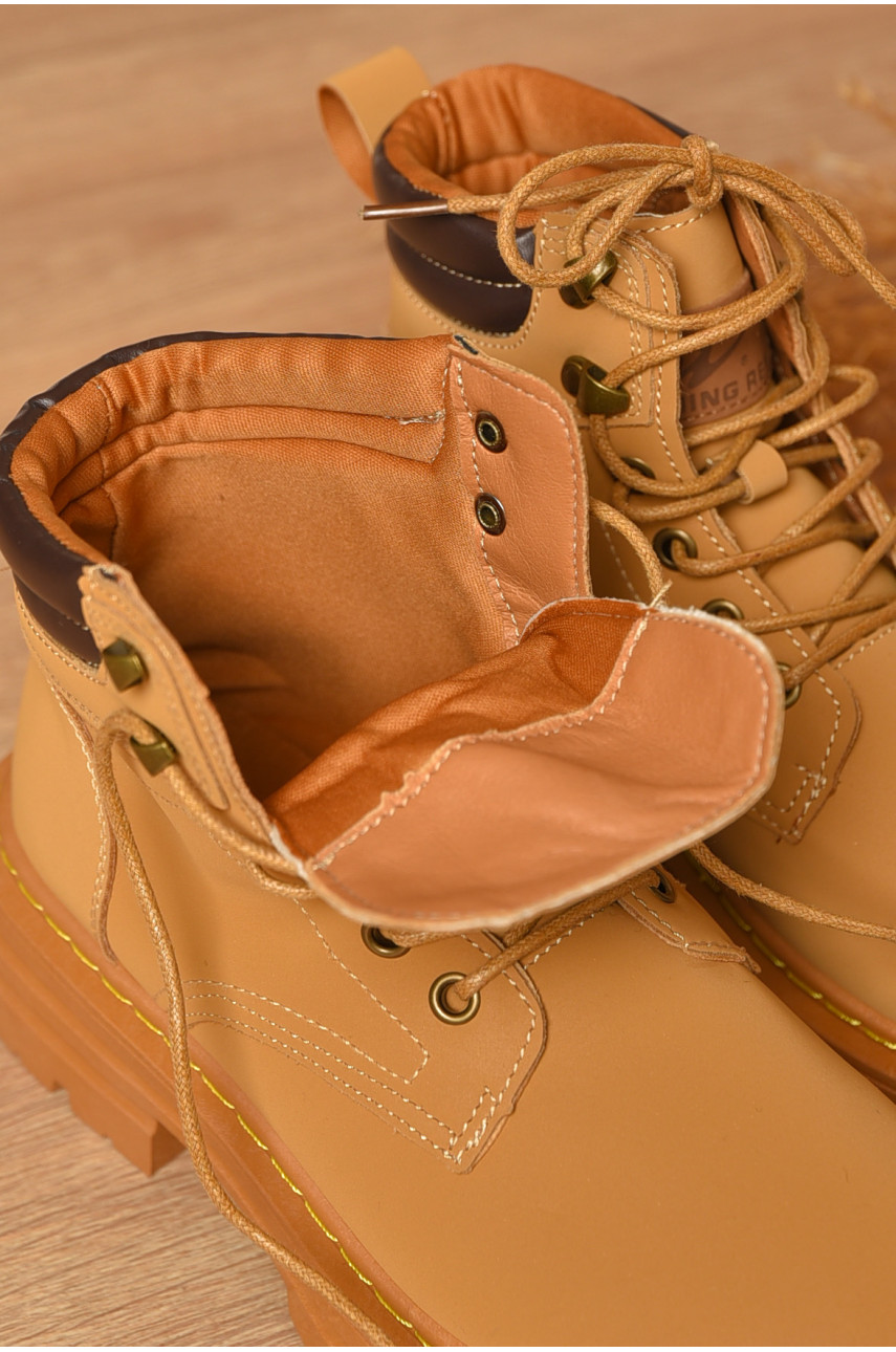 Ботинки женские демисезонные песочного цвета 2280 207187