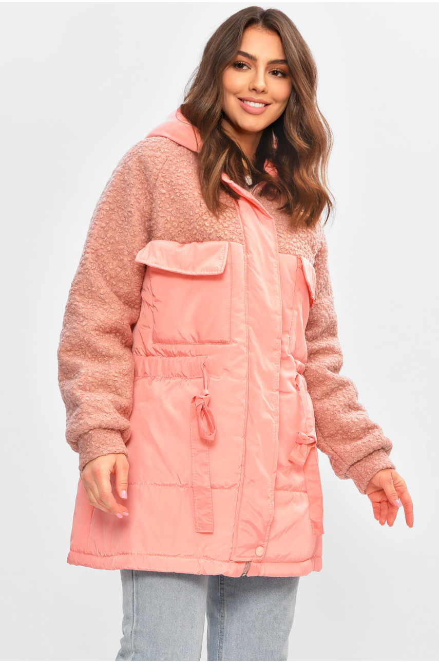 Куртка жіноча демісезонна рожевого кольору 8832 207193