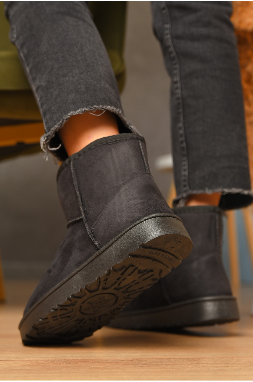 Уггі жіночі на хутрі чорного кольору CR-2307 207206