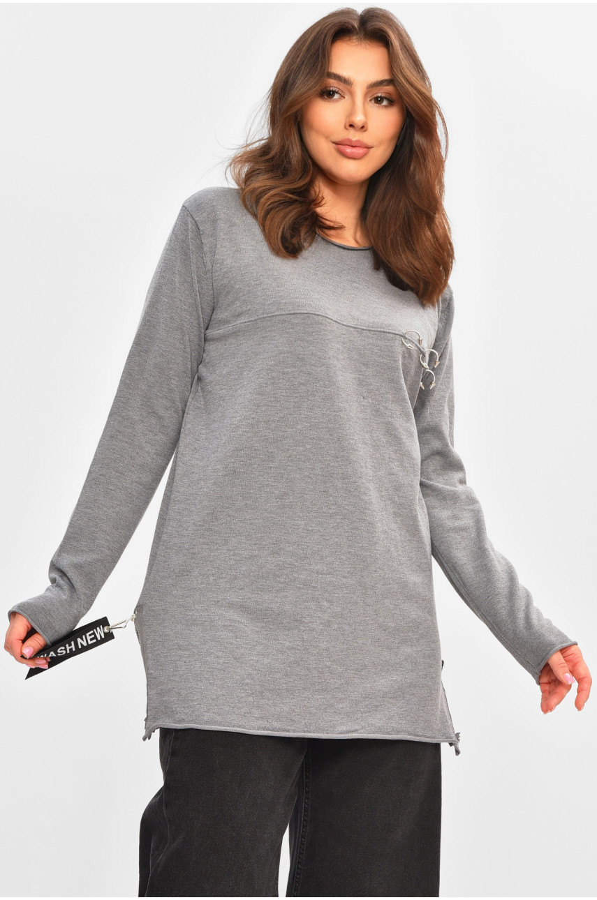 Туника женская серого цвета 7464 207228