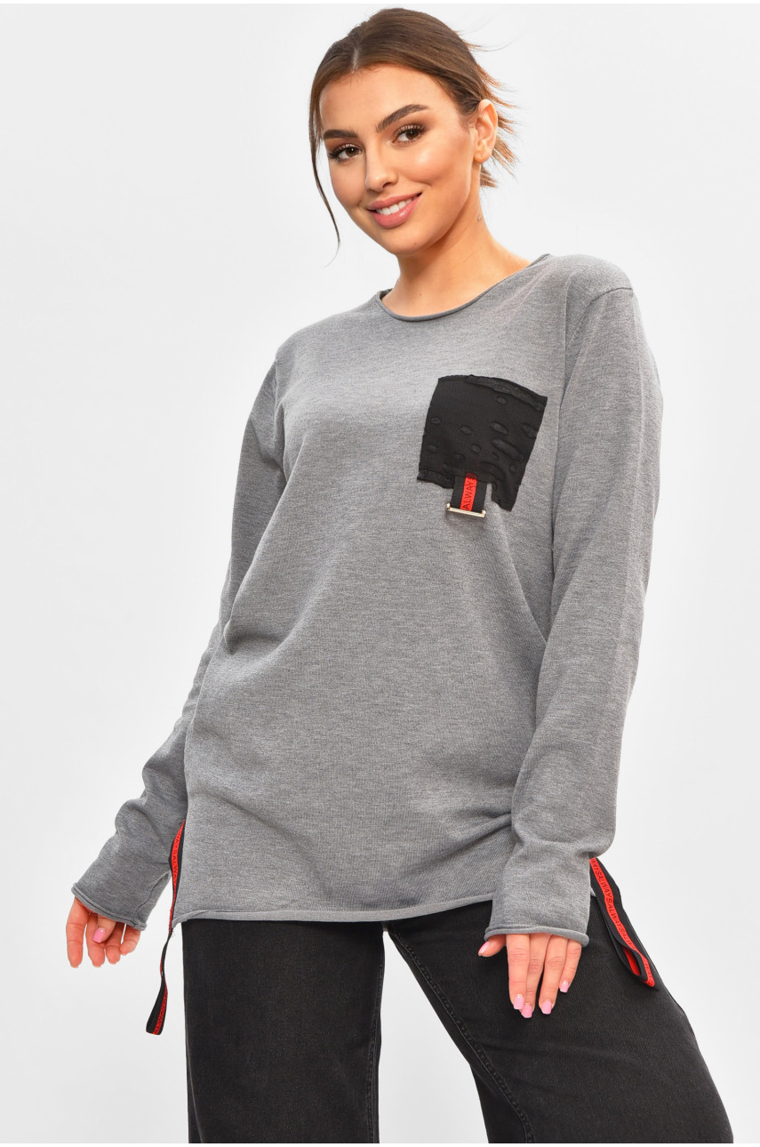 Туника женская серого цвета 7462 207232