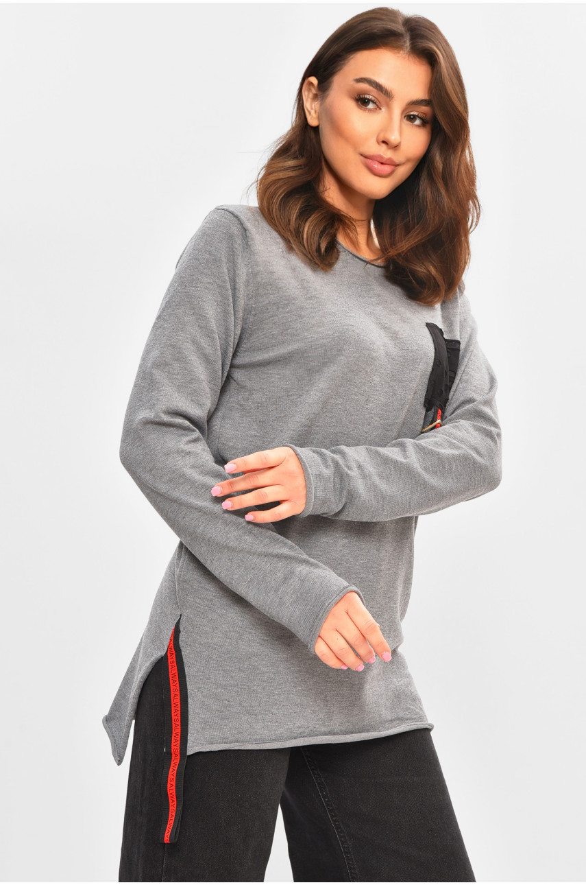 Туника женская серого цвета 7462 207232