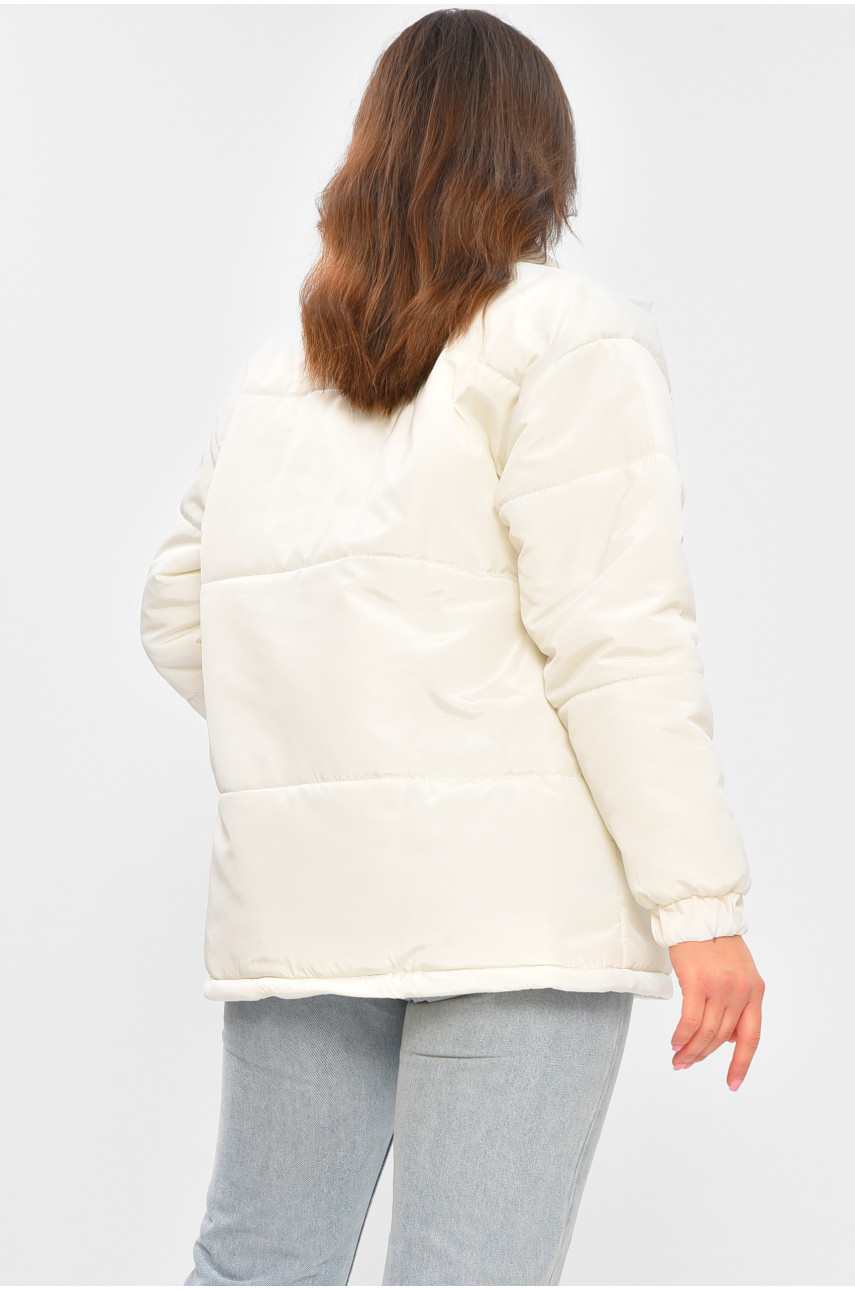 Куртка жіноча демісезонна білого кольору 4076 207266