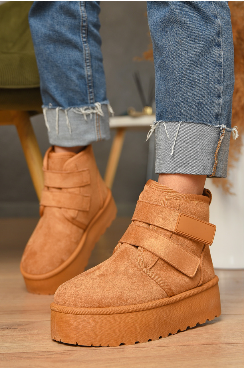 Уггі жіночі на хутрі пісочного кольору 621-3 207273