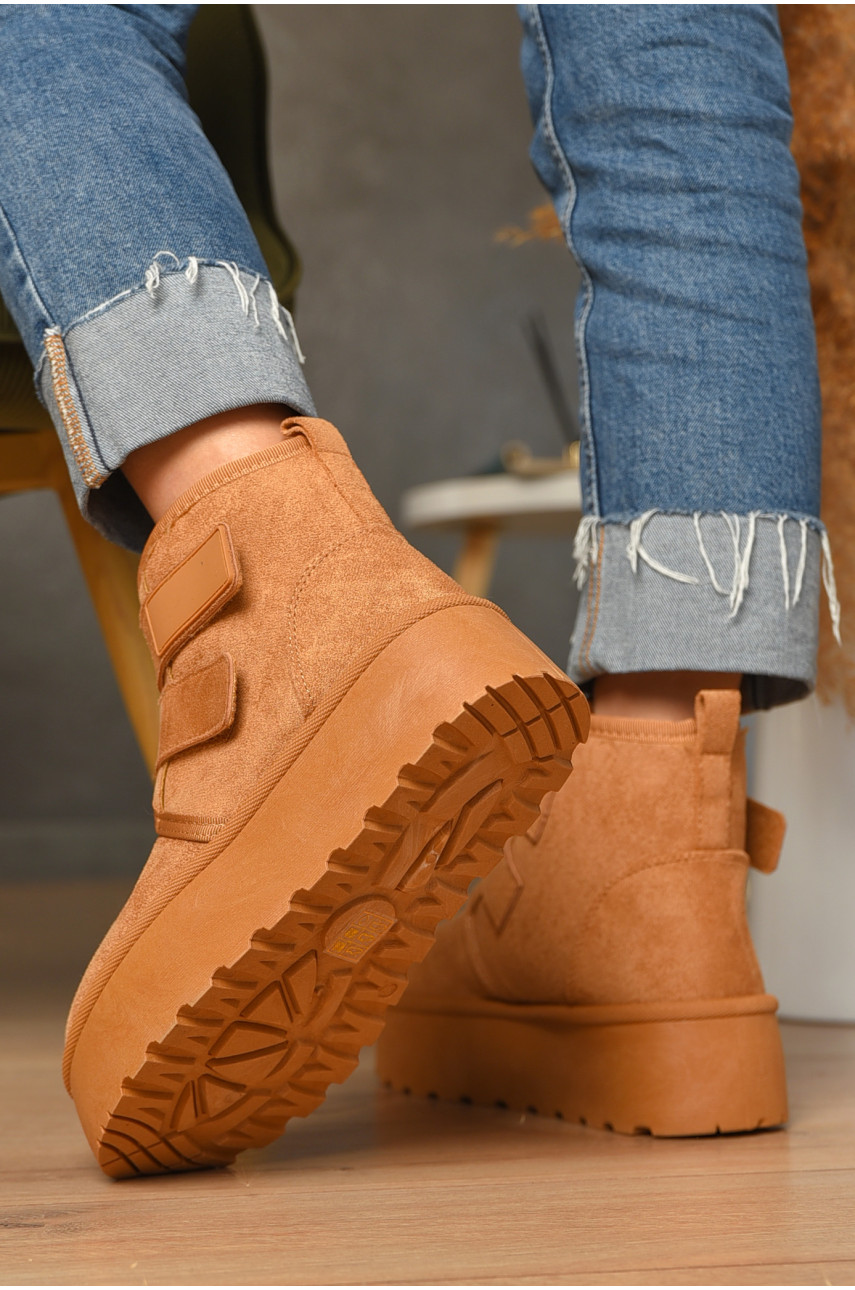 Уггі жіночі на хутрі пісочного кольору 621-3 207273