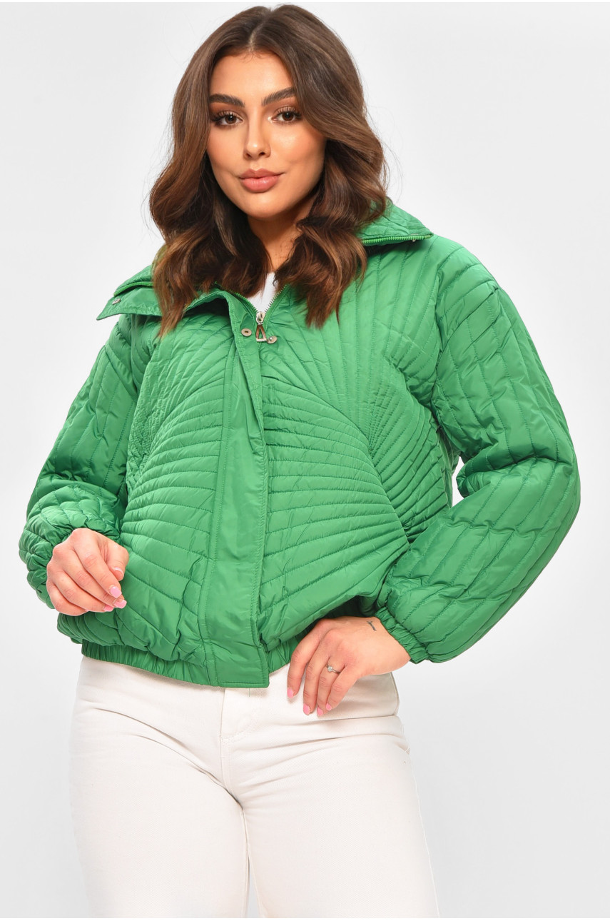 Куртка жіноча демісезонна зеленого кольору 1885 207282